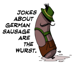german sausage funny - Clip Art Library