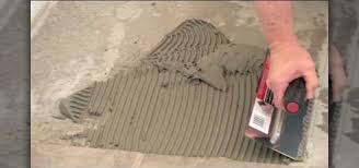 how to install ceramic tile on concrete