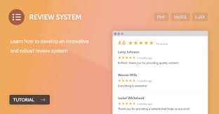 review system with php mysql and ajax