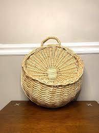 Large Wicker Wall Hanging Basket