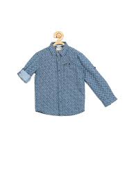 Allen Solly Junior Shirts Tees Allen Solly Blue Shirt For Boys At Allensolly Com