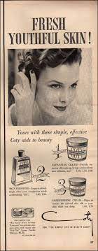 1950 vine ad coty beauty aid retro