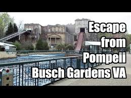 escape from pompeii on ride pov busch