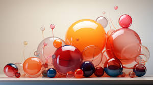 abstract 3d colorful bubbles ultra hd