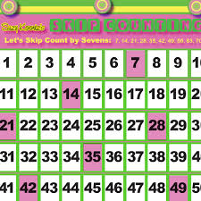 Skip Counting Chart By 7s Digital Download