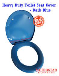Heavy Duty Toilet Seat Cover Dark Blue