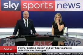 Hottest sky sports news presenters. Sky Sports News Presenter Vicky Gomersall Breaks Down In Tears On Air After Tragic News Of Bob Willis Death Aged 70