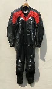 Ixs Supermotard 1 Piece Leather Motorcycle Suit Motorbike
