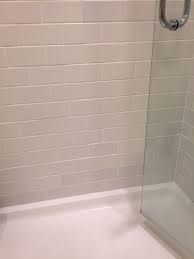 shower tiles becoming discolored