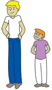 tall and short man clipart - Clip Art Library