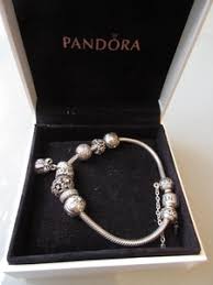 pandora bracelet with eight charms in