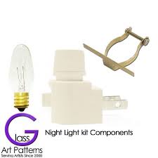 Night Light Kit Supply Bulb Brass Clip