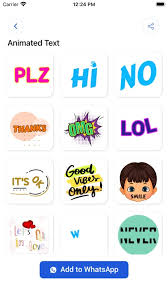 animated text sticker maker by ronny