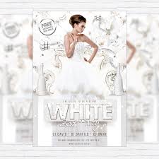 White Best Party Premium Flyer Template Facebook Cover