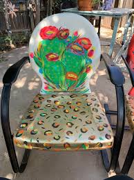 Painted Retro Lawn Chair