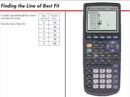 Finding The Line Of Best Fit