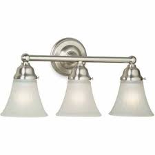 Be the first to write a review. Lowes Deal Portfolio Vassar 3 Light Brushed Nickel Bathroom Vanity Light 48 97