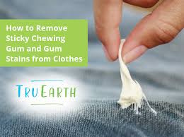 how to remove sticky chewing gum and