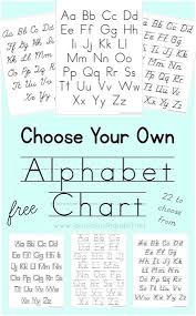 Choose Your Own Alphabet Chart Printable Alphabet Charts