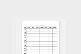 18 free printable hourly schedule