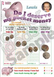 Behaviour Chart Child Behaviour Deserving Of Pocket Money