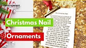 the christmas nail ornament diy