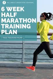 half marathon training program 6 weeks