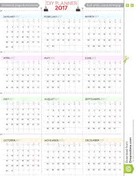 2017 Diy Calendar Planner Design Week Starts From Monday