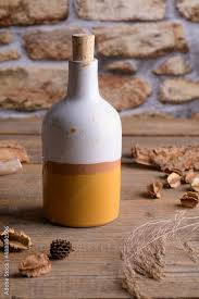 Ceramic Bottle For Olive Oil Or Wine On