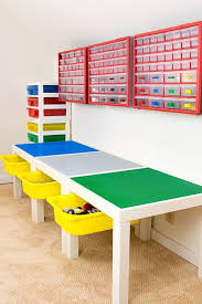 How To Build A Lego Table With Storage