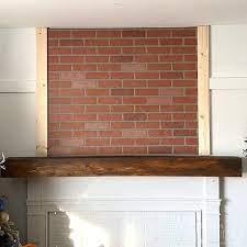 Faux Fireplace Overmantel Makeover With