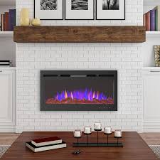 A regular electric fire should include a power supply plug, a remote control, a wall mount or wall bracket, and screws. Hastings Home 36 In W Black Fan Forced Electric Fireplace In The Electric Fireplaces Department At Lowes Com