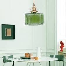 Retro Green Glass Ceiling Light Shade
