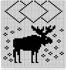 Moose Scarf Pattern Knitting Patterns Knitting Fair Isle