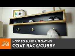 Floating Coat Rack With Cubby How