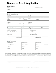 Credit Application Business Credit Application Template