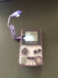 Nintendo Gameboy Color Cgb 001 Atomic Purple With Worm Light And Case Ebay