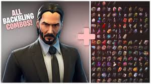 Attention spans will soon require only 2 letter combos. John Wick All Back Bling Combinations Before You Buy John Wick Best Back Bling Combos In Fortnite Youtube