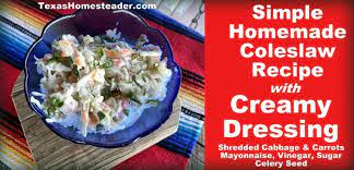 simple creamy coleslaw recipe texas