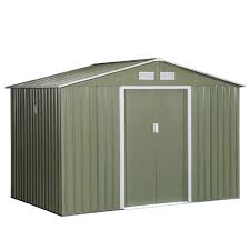6 3 Ft H Green Metal Shed