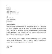Personal Reference Letter Samples Letters Of Personal Reference
