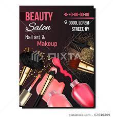 beauty salon nail art and makeup banner