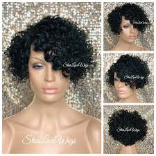 Spray the dye to coat a small section of hair and use your fingers to comb through it to ensure that it's completely covered. Short Black Synthetic Pixie Wig Bangs Aubree Starlacewigs