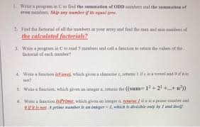 c to find the summation of odd