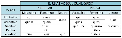 El Relativo Qui Quae Quod Latin Language Latin Phrases