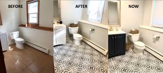 To Stencil Paint A Bathroom Tile Floor