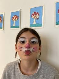 how to face paint a rabbit face