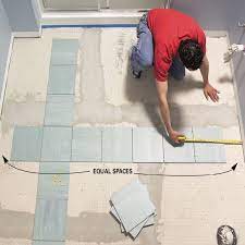 Installing a ceramic tile floor may appear to be beyond the abilities of some homeowners, but most diyers can handle it. How To Install Ceramic Tile Floor In The Bathroom Tile Floor Ceramic Floor Tiles How To Lay Tile
