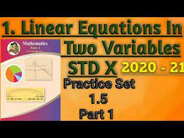 Practice Set 1 5 Linear Equations In