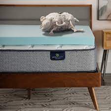 All serta mattresses are designed and assembled in the usa, leveraging our 85 years of manufacturing expertise. Amazon Com Serta Thermagel 3 In Memory Foam Mattress Topper Queen Home Kitchen